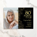 Search for formal 80th birthday invitations Elegant