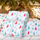 Search for pink christmas tree wrapping paper Blue