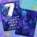 Search for boys 7th birthday invitations Boy birthday party