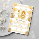 Search for 18th balloons birthday invitations Eighteen