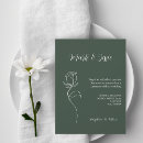 Search for green and white wedding invitations Minimalist