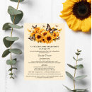 Search for sunflower and butterfly invitations Rustic