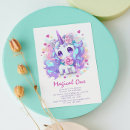 Search for magical 1st birthday invitations Glitter