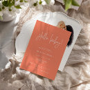 Search for modern elegant baby shower invitations Calligraphy