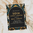 Search for art deco birthday invitations Stylish