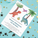 Search for watercolor dinosaur invitations Dinomite