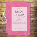 Search for pink and gold bridal shower invitations Elegant