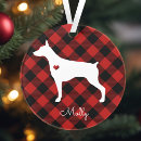 Search for dog christmas tree decorations Plaid