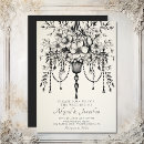 Search for white chandeliers invitations Couple