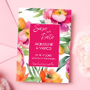 Search for pink and orange wedding save the dates Flowers