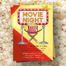 Search for backyard sleepover invitations Movie night