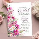 Search for bright floral bridal shower invitations Watercolor