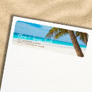 Search for palm tree wedding return address labels Engagement