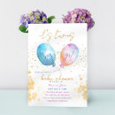 Search for pink balloon invitations Gold glitter