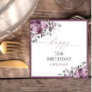 Search for 70th birthday napkins Purple