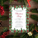 Search for holly berries christmas invitations Holiday celebration