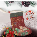 Search for teddy bear christmas stockings Red