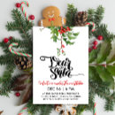 Search for mistletoe christmas invitations Watercolor