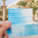 Search for swimmer business cards Blue