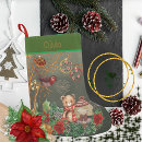 Search for teddy bear christmas stockings Green