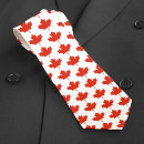 Search for canadian flag ties Red and white