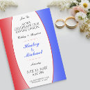 Search for american wedding invitations Red white and blue