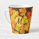 Search for colored leaf mugs Fall colors