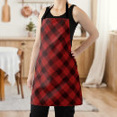 Search for buffalo aprons Red plaid