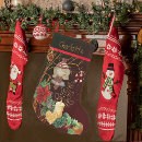 Search for red and black christmas stockings Whimsical