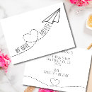 Search for aeroplane heart invitations Black and white