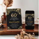 Search for elegant 60th birthday invitations Black gold