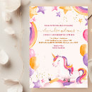 Search for glitter unicorn invitations For kids