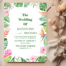 Search for tropical flowers wedding invitations Botanical
