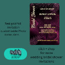 Search for dark bridal shower invitations Black