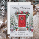 Search for front door wreath christmas cards Snow