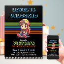 Search for retro video game invitations Gamer girl gamer boy