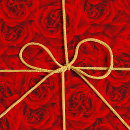Search for romantic christmas wrapping paper Red