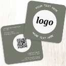 Search for sage green business cards Qr code
