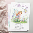Search for fairy baby girl shower invitations Enchanted garden