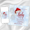 Search for santa hat christmas invitations Winter wonderland