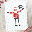 Search for hipster santa christmas cards Modern