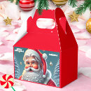 Search for santa claus favour boxes Red