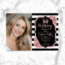 Search for pink black gold white invitations Glam