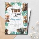 Search for tiger print birthday invitations Safari