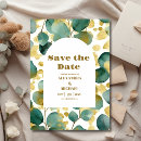 Search for eucalyptus save the dates Watercolor botanical