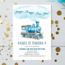 Search for choo choo birthday invitations Boy