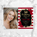 Search for black gold red birthday invitations Floral
