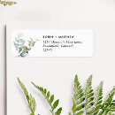 Search for modern elegant floral return address labels Chic