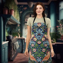 Search for birds and flowers aprons Strawberry thief