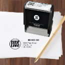 Search for branded rubber stamps Return address